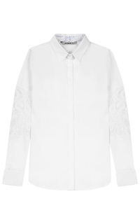 Белая рубашка с кружевом Desigual