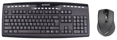 Клавиатура A4Tech 9200F GlassRun Wireless V-Track Desktop (черный)