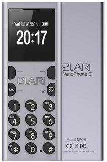 Мобильный телефон Elari NanoPhone C 2017 (платиновый серебристый)