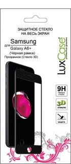 Защитное стекло Luxcase 3D Glass для Samsung Galaxy A6+ черная рамка