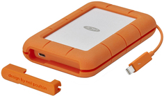 Внешний жесткий диск LaCie Rugged Thunderbolt USB-C 1TB 2.5" (оранжевый)
