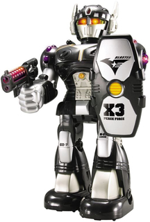 Интерактивная игрушка HAPPY KID Робот-воин (черный)