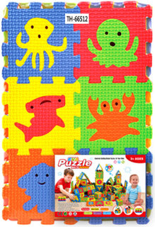 Пазл S+S TOYS TH-66512 мягкий "Морской мир" 18 элементов