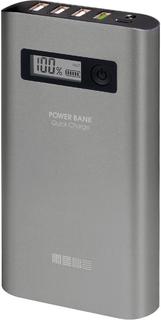 Портативное зарядное устройство InterStep PB15000QC4U (металлик)