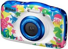 Цифровой фотоаппарат Nikon Coolpix W100 с рюкзаком (морской)