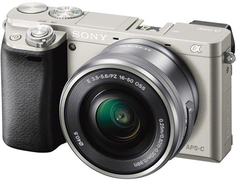 Фотоаппарат со сменной оптикой Sony Alpha 6000 Kit 16-50 mm (серебристый)