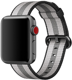 Ремешок Apple Nylon для Watch 38 мм (черный в полоску)