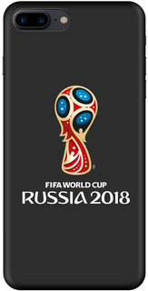 Клип-кейс Deppa FIFA для Apple iPhone 8 Plus/7 Plus Official Emblem (черный)