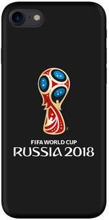 Клип-кейс Deppa FIFA для Apple iPhone 8/7 Official Emblem (черный)