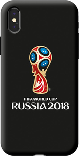 Клип-кейс Deppa FIFA для Apple iPhone X Official Emblem (черный)