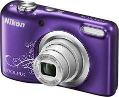 Цифровой фотоаппарат Nikon Coolpix A10 (фиолетовый, с рисунком)