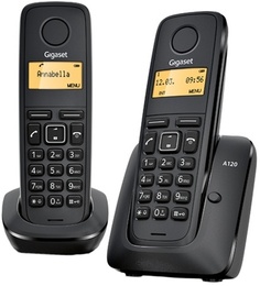 Радиотелефон Gigaset A120 Duo (черный)