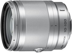 Объектив Nikon 10-100mm f/4.0-5.6 VR Nikkor 1 (серебристый)