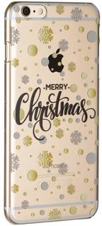 Клип-кейс Deppa Art Case New Year для Apple iPhone 6 Plus/6S Plus рисунок "Конфетти" + защитная пленка (прозрачный с рисунком)