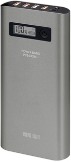 Портативное зарядное устройство InterStep PB240004U 24000 мАч (серебристый)