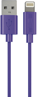 Кабель InterStep USB-Apple 8pin MFI 1м (фиолетовый)