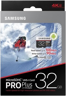 Карта памяти Samsung microSD PRO Plus 32GB