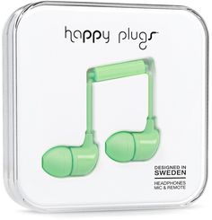 Наушники Happy Plugs In-Ear (мятный)