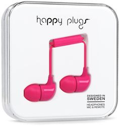 Наушники Happy Plugs In-Ear (розовый)