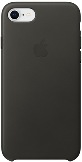 Клип-кейс Apple Leather Case для iPhone 7/8 (угольно-серый)