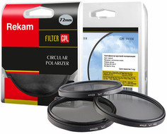 Комплект Rekam светофильтр CPL 72 мм + переходное кольцо 67-72 мм