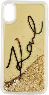 Клип-кейс Karl Lagerfeld Karl Signature для Apple iPhone X (с рисунком)