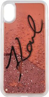 Клип-кейс Karl Lagerfeld Karl Signature для Apple iPhone X (с рисунком)