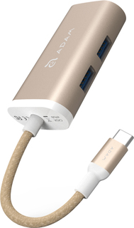 USB концентратор ADAM Elements CASA Hub eC301 Type C (золотой)