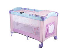 Манеж-кровать Capella Sweet Time Hearts Pink-Lilac