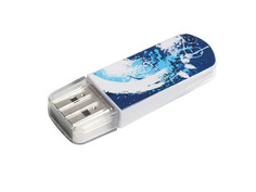 USB Flash Drive 16Gb - Verbatim Mini Graffiti Edition Blue and Pattern 49412