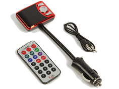 FM-Трансмиттер СИМА-ЛЕНД USB/Mp3/WMA/AUX/MicroSD Red 2506801