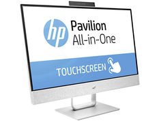 Моноблок HP Pavilion 24-x004ur 2MJ55EA (Intel Core i5-7400T 2.4 GHz/8192Mb/1000Gb/Intel HD Graphics/24/1920x1080/Touchscreen/DOS)