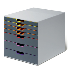 Бокс Durable с 7-ю цветными выдвижными ящиками 28x29x35cm 7607-27