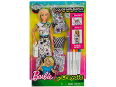 Кукла Barbie с одеждой Crayola, 29 см, FPH90 Mattel