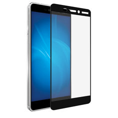 Аксессуар Защитное стекло Nokia 6.1 2018 DF nkColor-09 Black