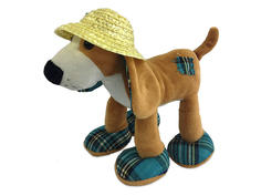 Игрушка ABtoys Собака в соломенной шляпе 23cm YSL18712