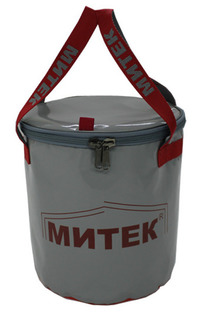 Ведро складное Митек d-40cm x H-20cm с крышкой