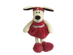 Игрушка ABtoys Собака в платье с повязкой 16cm YSL18690