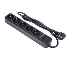 Сетевой фильтр ExeGate 5 Sockets 1.8m Black SP-5-1.8B 221175