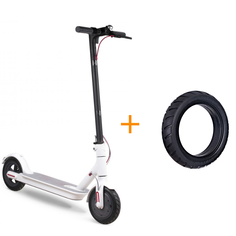 Электросамокат Mijia M365 Xiaomi Electric Scooter + комплект покрышек White FBC4003GL