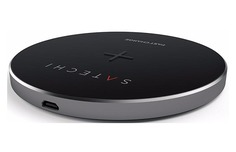 Зарядное устройство Satechi Wireless Charging Pad для iPhone 8/8 Plus/X White-Silver ST-WCPS