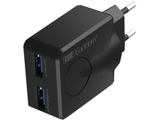 Зарядное устройство Earldom ES-186 2xUSB + MicroUSB Black