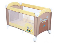 Манеж-кровать Capella Sweet Time Owl (B/S) Yellow-Beige