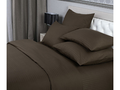 Постельное белье Verossa Комплект 1.5 спальный Страйп Chocolate 718980