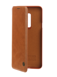 Аксессуар Чехол Samsung Galaxy S9 Plus Nillkin Qin Leather Brown Q-LC SAM-GALAXY-S9+