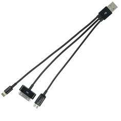 Аксессуар Lumax USB 2.0 MALE TO MICRO 5P+30PIN+8PIN 0.1m