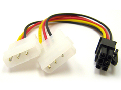 Аксессуар Кабель ATcom 6-pin - 2x Molex AT6185