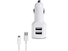 Зарядное устройство Earldom ES-158 2xUSB 3.4A + MicroUSB White