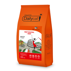 Корм Daily Cat Casual Line Meat Cocktail with Beef 400g 726ДКк*0,4