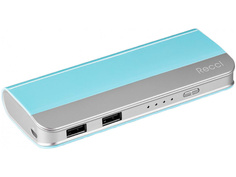 Аккумулятор Recci Power Bank Elegant RE-10000 10000mAh Light Blue